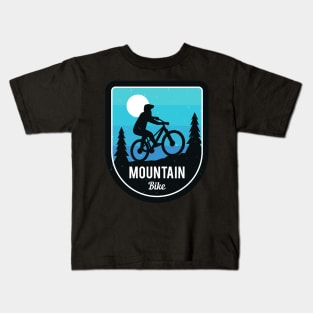 Mountain Bike Cyclist Bike Biker Kids T-Shirt